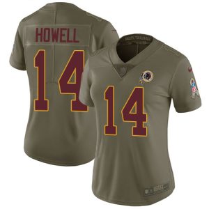 Delightful Commanders #14 Sam Howell Olive Women's Stitched NFL Limited 2017 Salute to Service Jersey